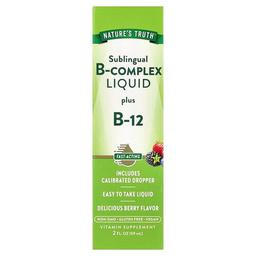 Nature S Truth Sublingual B Complex Liquid Plus B 12 Berry 2 Fl Oz 59 Ml