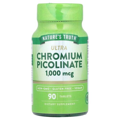 Nature S Truth Ultra Chromium Picolinate 1 000 Mcg 90 Tablets