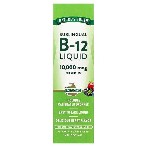 Nature S Truth Sublingual B 12 Liquid Delicious Berry 2 Fl Oz 59 Ml