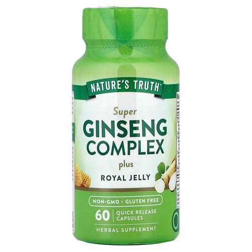 Nature S Truth Super Ginseng Complex Plus Royal Jelly 60 Quick Release Capsules product image