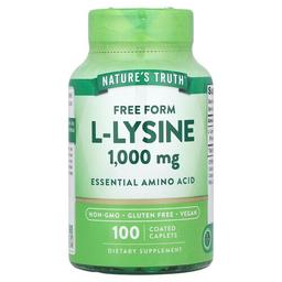 Nature S Truth L Lysine 1 000 Mg 100 Coated Caplets
