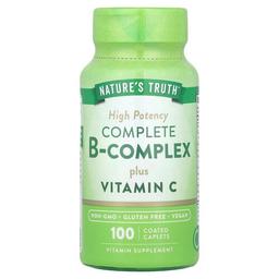 Nature S Truth Complete B Complex Plus Vitamin C High Potency 100 Coated Caplets