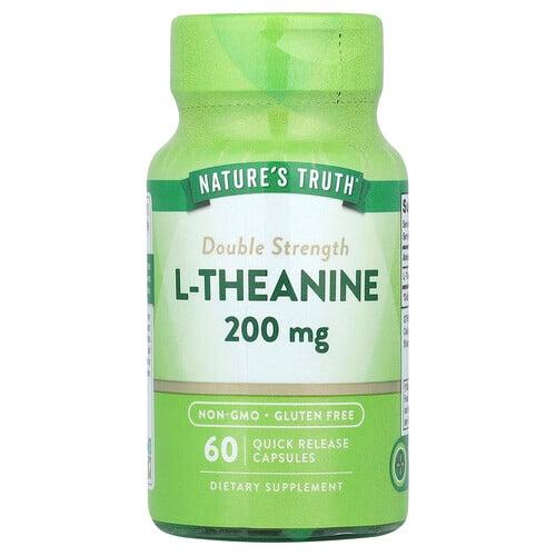 Nature S Truth L Theanine 200 Mg 60 Quick Release Capsules