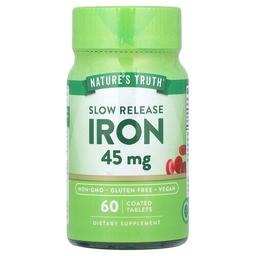 Nature S Truth Slow Release Iron 45 Mg 60 Coated Tablets