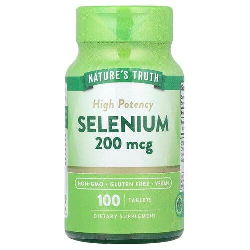 Nature S Truth Selenium High Potency 200 Mcg 100 Tablets