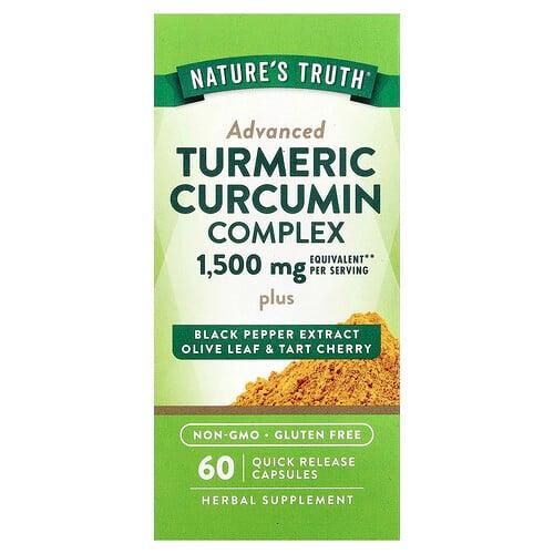 Nature S Truth Turmeric Curcumin Complex 60 Quick Release Capsules