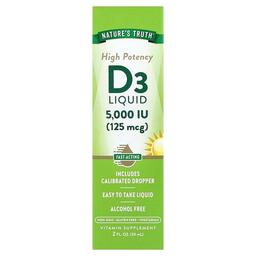 Nature S Truth Vitamin D3 Liquid High Potency 2 Fl Oz 59 Ml