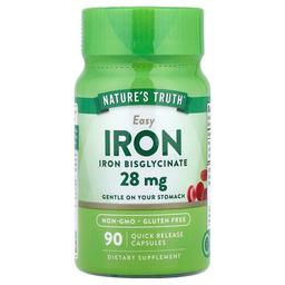 Nature S Truth Easy Iron 28 Mg 90 Quick Release Capsules