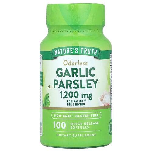 Nature S Truth Odorless Garlic Plus Parsley 100 Quick Release Softgels