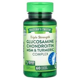 Nature S Truth Triple Strength Glucosamine Chondroitin Msm Turmeric Complex 60 Coated Caplets