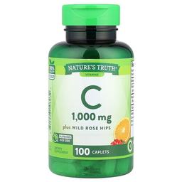 Nature S Truth Vitamin C Plus Wild Rose Hips 100 Caplets