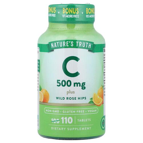 Nature S Truth Vitamin C Plus Wild Rose Hips 110 Tablets
