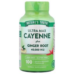 Nature S Truth Ultra Max Cayenne Plus Ginger Root 100 Quick Release Capsules