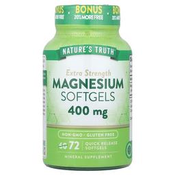 Nature S Truth Magnesium 400 Mg 72 Quick Release Softgels