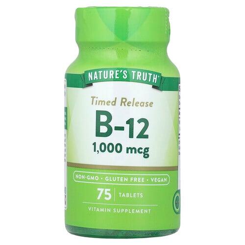 Nature S Truth Time Release Vitamin B 12 1 000 Mcg 75 Tablets