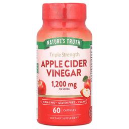 Nature S Truth Triple Strength Apple Cider Vinegar 60 Capsules 600 Mg Per Capsule