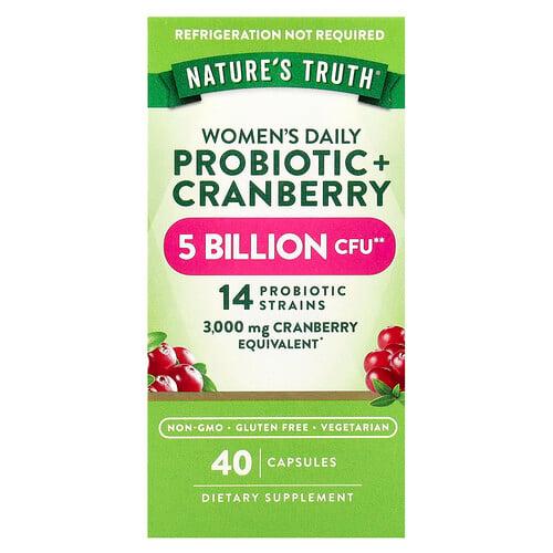 Nature S Truth Women S Daily Probiotic Cranberry 40 Capsules