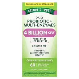 Nature S Truth Daily Probiotic Multi Enzymes 60 Vegetarian Capsules