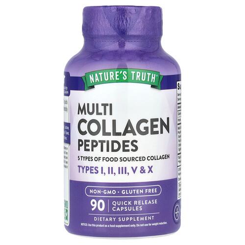 Nature S Truth Multi Collagen Peptides 90 Quick Release Capsules 500 Mg Per Capsule product image