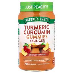 Nature S Truth Turmeric Curcumin Ginger Gummies Delicious Peach 70 Gummies