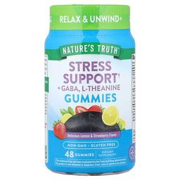Nature S Truth Stress Support Gaba L Theanine Lemon Strawberry 48 Gummies