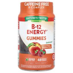 Nature S Truth B 12 Energy Gummies Natural Peach Raspberry 48 Vegan Gummies