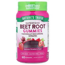 Nature S Truth Superfood Beet Root Gummies Delicious Strawberry 60 Gummies