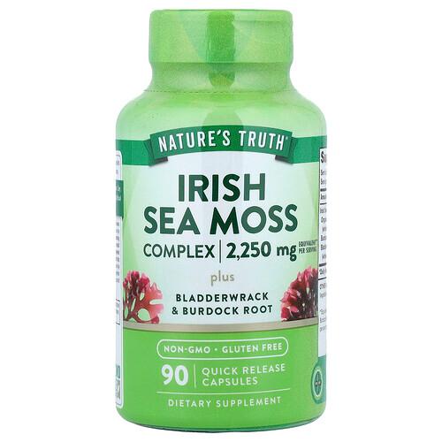 Nature S Truth Irish Sea Moss Complex Plus Bladderwrack Burdock Root 90 Quick Release Capsules product image