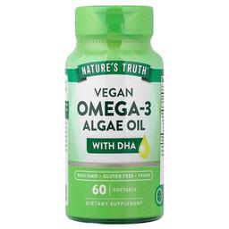 Nature S Truth Vegan Omega 3 Algae Oil With Dha 60 Softgels