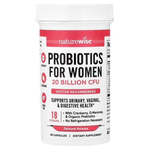 Naturewise Probiotics For Women Delayed Release 60 Capsules