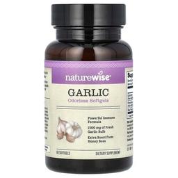 Naturewise Garlic 1 500 Mg 60 Softgels