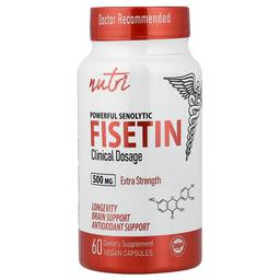 Nutri Powerful Senolytic Fisetin 500 Mg 60 Vegan Capsules