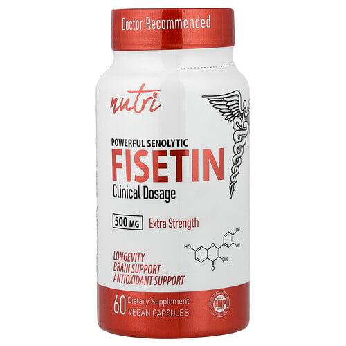 Nutri Powerful Senolytic Fisetin 500 Mg 60 Vegan Capsules