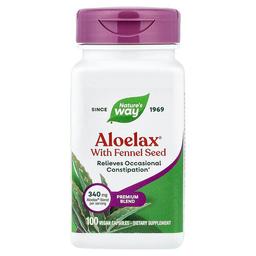Nature S Way Aloelax With Fennel Seed 100 Vegan Capsules
