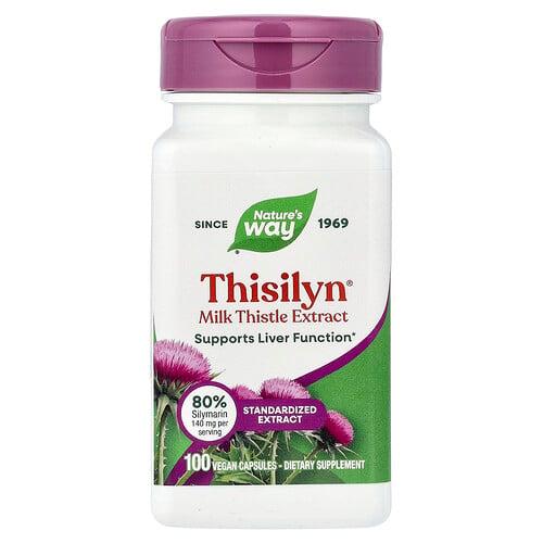 Nature S Way Thisilyn Milk Thistle Extract 100 Vegan Capsules 175 Mg Per Capsule product image