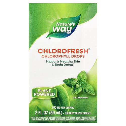 Nature S Way Chlorofresh Chlorophyll Drops Mint 2 Fl Oz 59 Ml