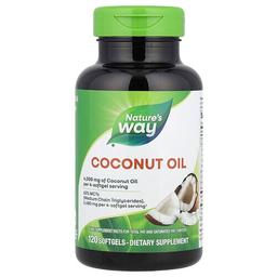 Nature S Way Coconut Oil 120 Softgels 1 000 Mg Per Softgel