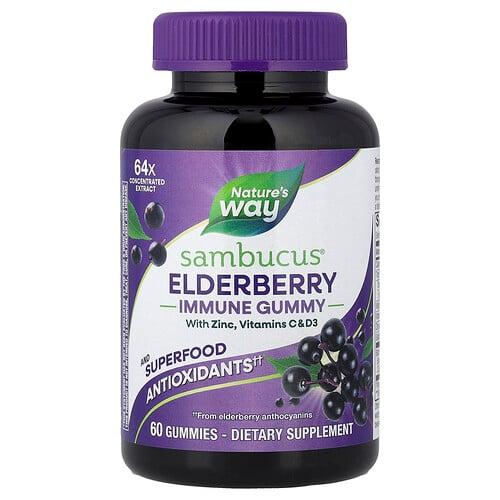 Nature S Way Sambucus Immune Gummy Elderberry 60 Gummies