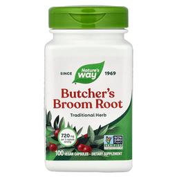 Nature S Way Butcher S Broom Root 100 Vegan Capsules 360 Mg Per Capsule