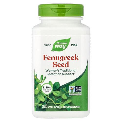 Nature S Way Fenugreek Seed 320 Vegan Capsules 565 Mg Per Capsule