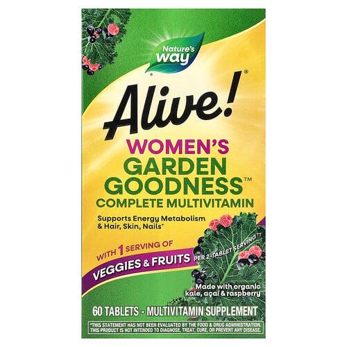 Nature S Way Alive Women S Garden Goodness Complete Multivitamin 60 Tablets