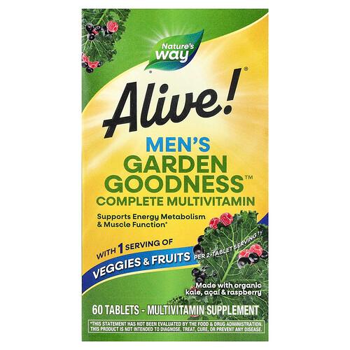 Nature S Way Alive Garden Goodness Men S Complete Multivitamin 60 Tablets