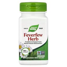 Nature S Way Feverfew Herb 380 Mg 100 Vegan Capsules