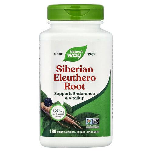 Nature S Way Siberian Eleuthero Root 180 Vegan Capsules 425 Mg Per Capsule
