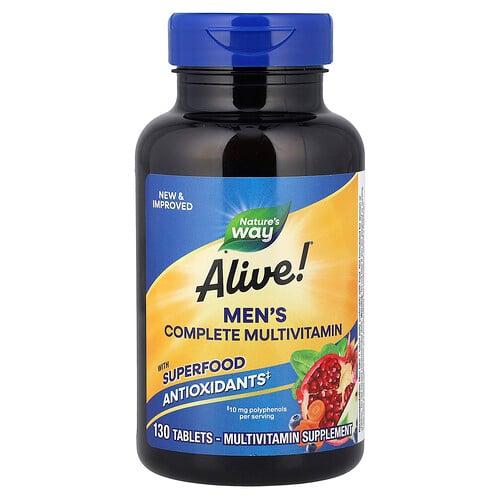 Nature S Way Alive Men S Complete Multivitamin 130 Tablets