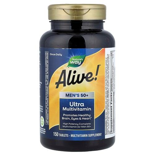 Nature S Way Alive Men S 50 Ultra Multivitamin 150 Tablets