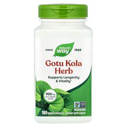 Nature S Way Gotu Kola Herb 180 Vegan Capsules 475 Mg Per Capsule