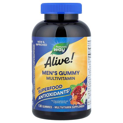 Nature S Way Alive Men S Gummy Multivitamin Fruit 130 Gummies
