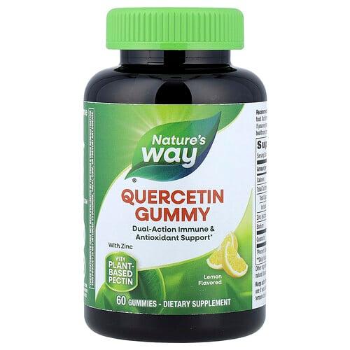 Nature S Way Quercetin Gummies With Zinc Lemon 60 Gummies product image