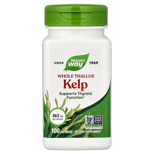 Nature S Way Whole Thallus Kelp 363 Mg 100 Capsules product image